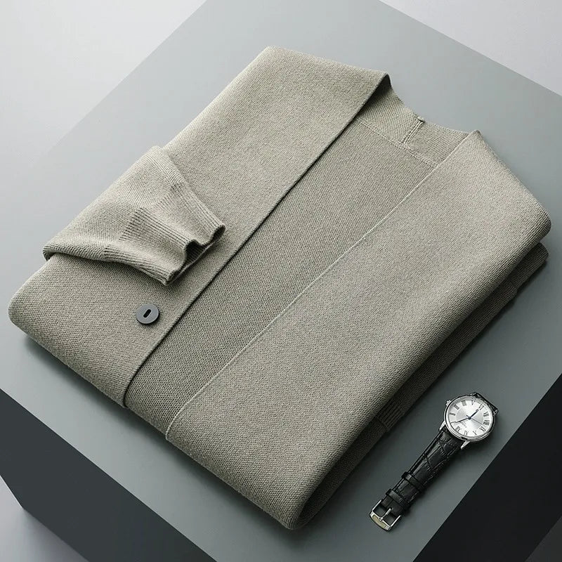 LEON — wool sweater coat