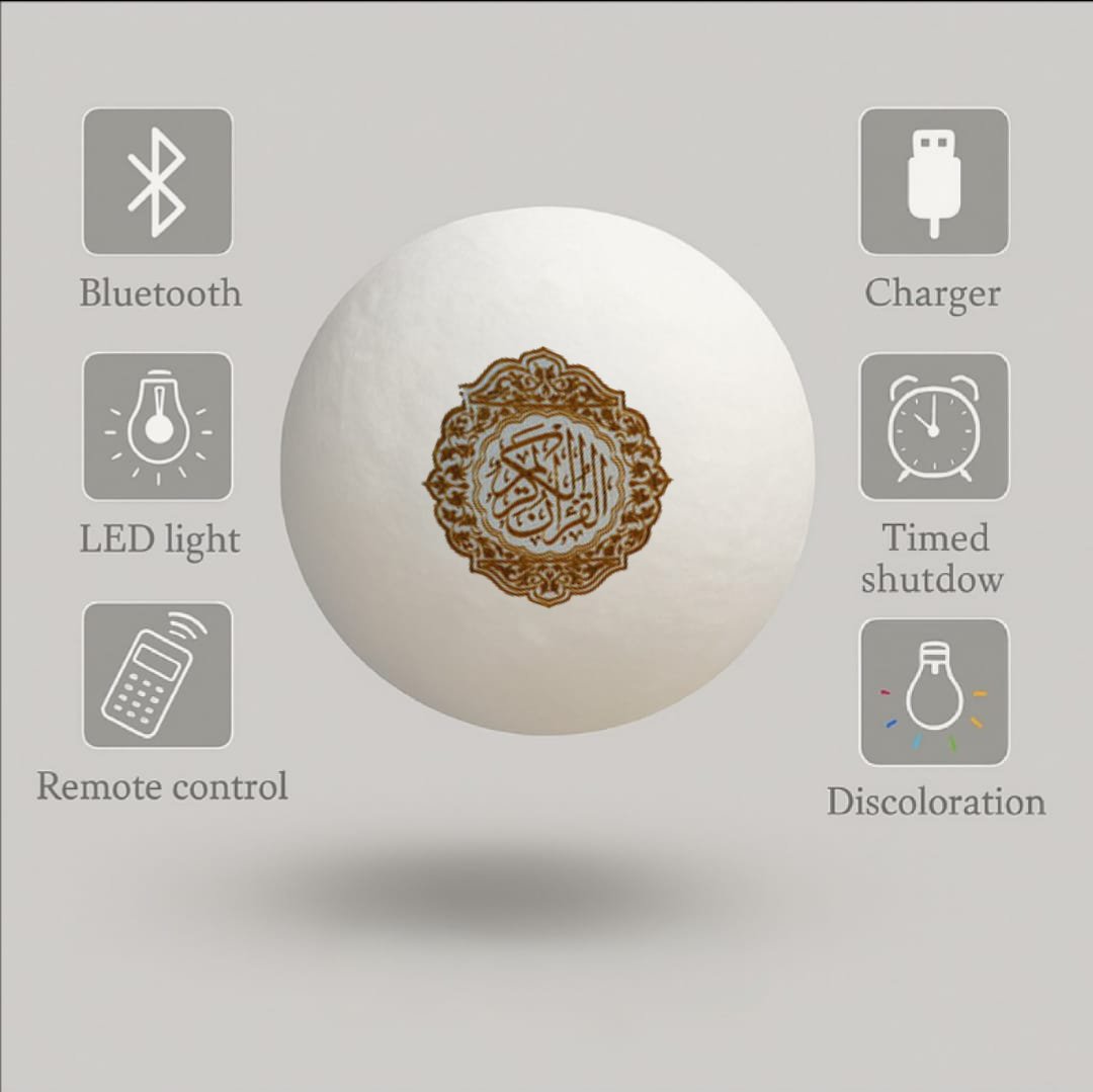 AYLA — Quran Moon Lamp & Bluetooth Speaker